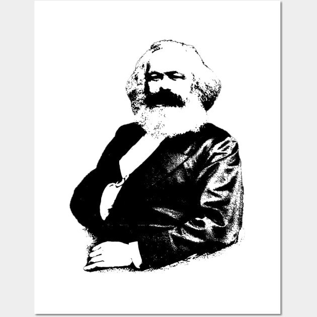 Karl Marx Portrait Pop Art Wall Art by phatvo